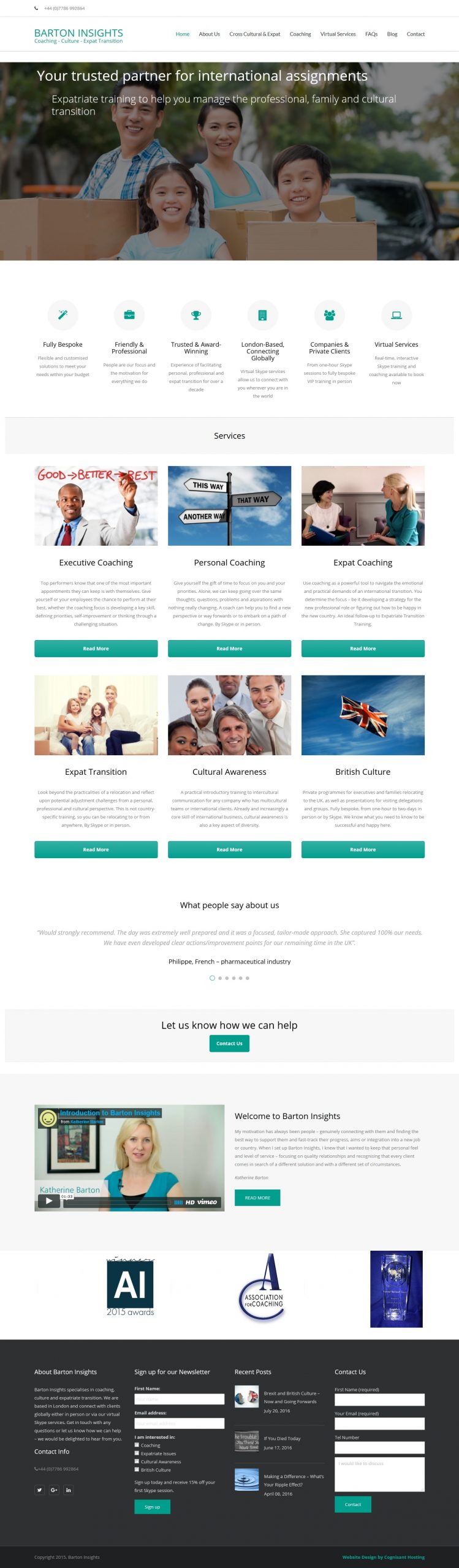 Executive Coaching Website