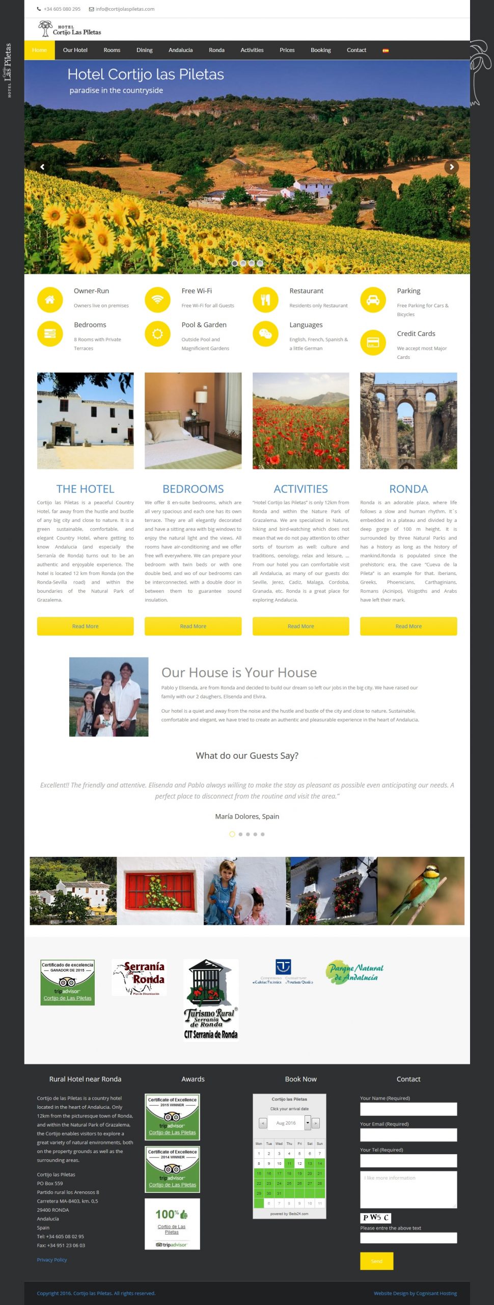 Hospitality Website